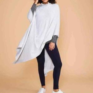 Lou & Grey Signature Soft Asymmetrical Poncho/Sweater